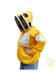 CAMICIOTTO SEMIVENTILATO LEGGERO CON MASCHERA A CAPPUCCIO GIALLO | MONDO APE 2