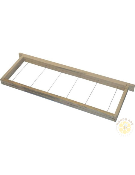 Telaino da melario inchiodato e forato con filo inox montato