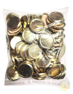 SACCHETTO 100 CAPSULE PER VASETTI MIELE 4 MISURE MOTIVO ORO | MONDO APE