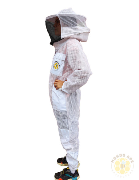 TUTA TRE STRATI ULTRAVENTILATA - CON MASCHERA ROTONDA 