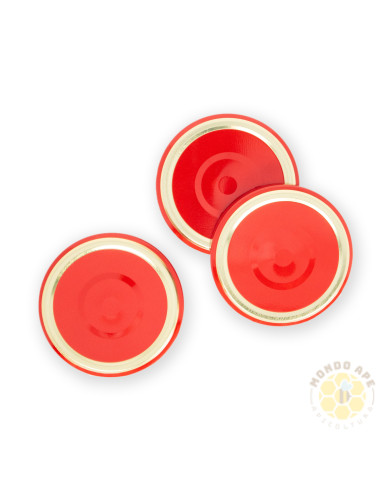 CAPSULA Ø 63 ROSSO ORO PER VASETTI MIELE 250G CON FLIP SOTTOVUOTO | MONDO APE