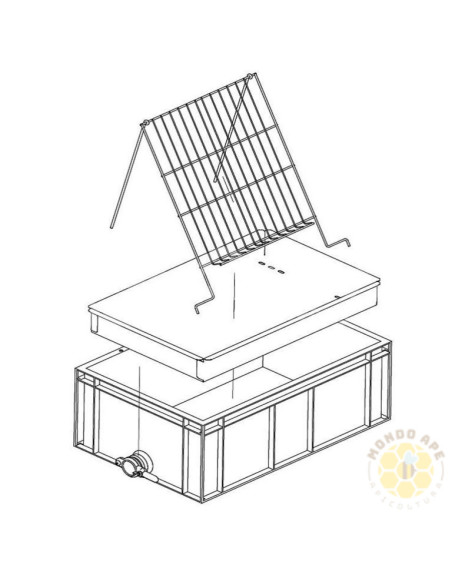 BANCO IN PLASTICA PER DISOPERCOLARE 60X40X28 CM | MONDO APE
